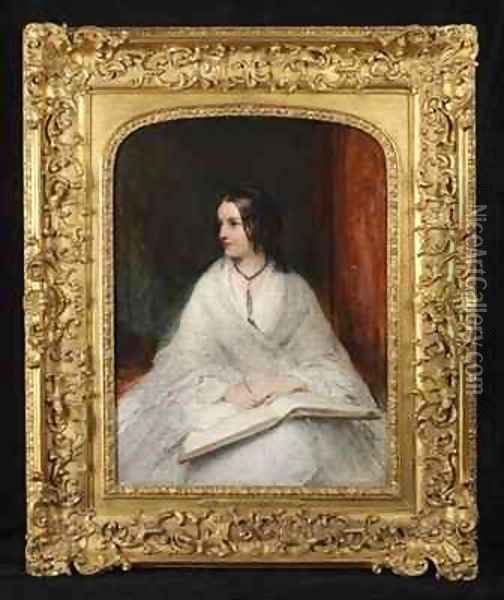 Portrait of Jane Fortescue Seymour, Mrs Coleridge Oil Painting - William Boxall