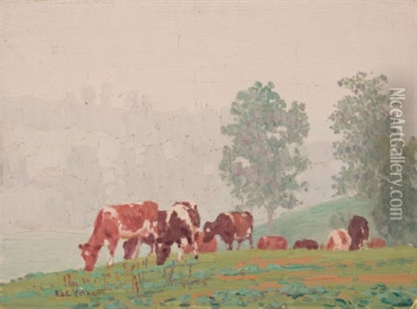 Morning Mist Oil Painting - Edward Charles Volkert
