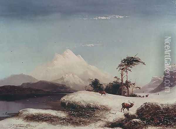 Scottish Highlands, 1873 Oil Painting - Clarence Roe