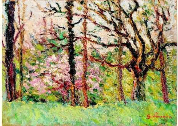 Paysage De Foret Oil Painting - Armand Guillaumin