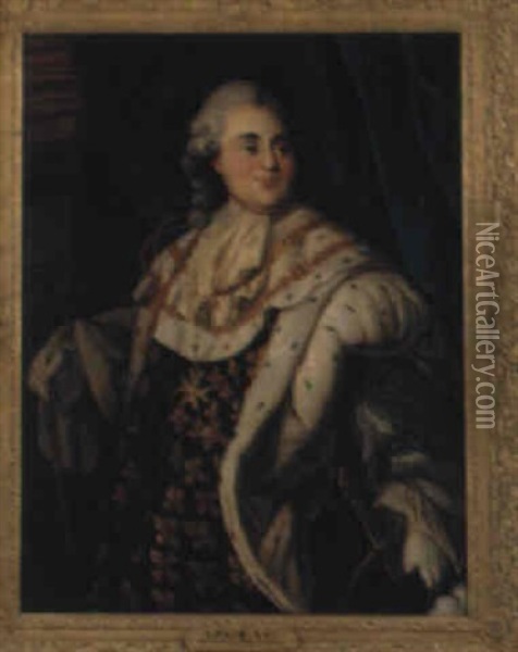 Portrait Of Louis Xvi Oil Painting - Antoine-Francois (Calet) Callet