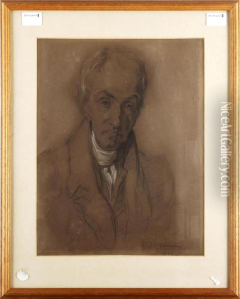 Portrait Of A Gentleman Oil Painting - John Joseph Cotman