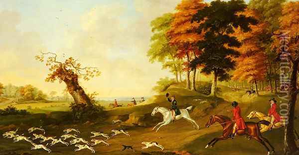 Fox Hunting Oil Painting - John Nost Sartorius