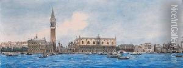 Venedig Oil Painting - Rudolf Ritter von Alt