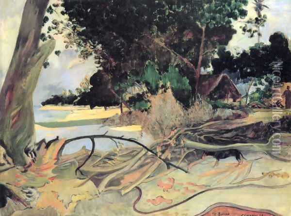 The thick tree Oil Painting - Paul Gauguin