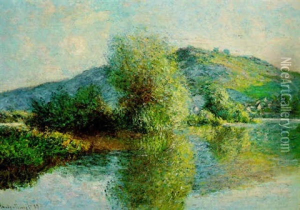 Petites Iles De Port-villez Oil Painting - Claude Monet