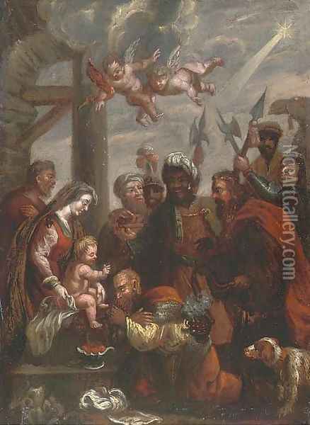 The Adoration of the Magi 7 Oil Painting - Sir Peter Paul Rubens