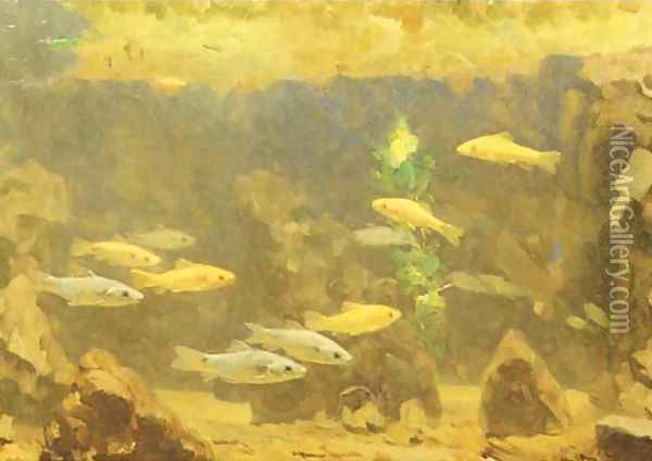 Underwater Oil Painting - Gerrit Willem Dijsselhof