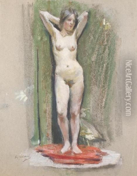 Nudo Di Giovane Donna Oil Painting - Gennaro Villani