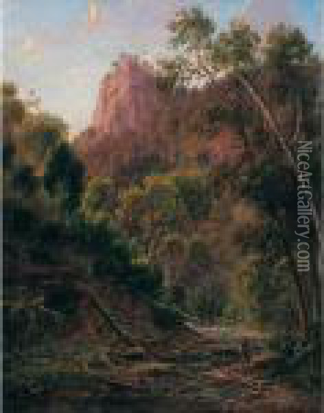 Cumberland Creek, Near Lorne, Victoria Oil Painting - Eugene von Guerard