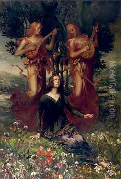 Inspiration Enchanting angels Oil Painting - Joseph Middeleer