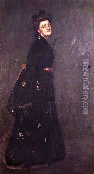 The Black Kimono Oil Painting - William Merritt Chase