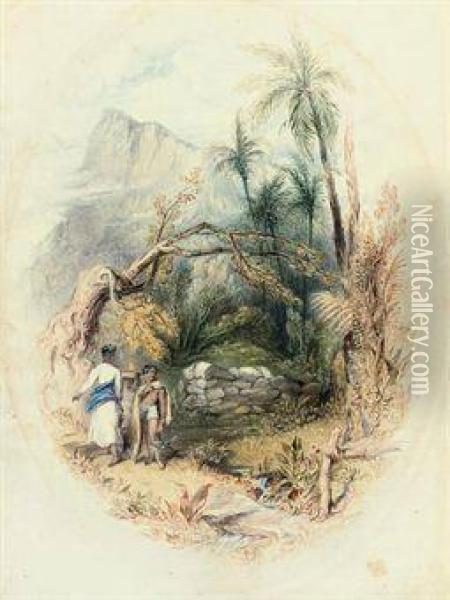 Dois Irmaos, Rio De Janeiro Oil Painting - William Henry Warren Bicknell