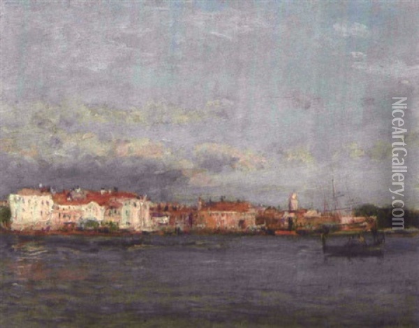 Venise Oil Painting - Jean Baptiste Olive