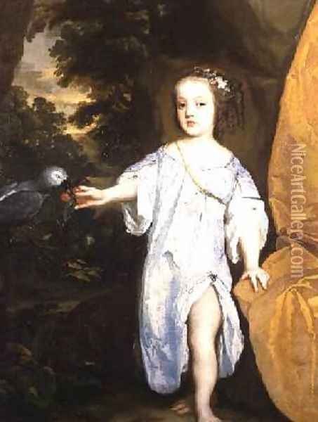 A Child of the Capel Family Oil Painting - Sir Peter Lely
