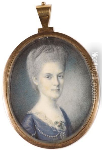 Mary Cox Morris, Wife Of General Jacob Morris Oil Painting - Charles Willson Peale