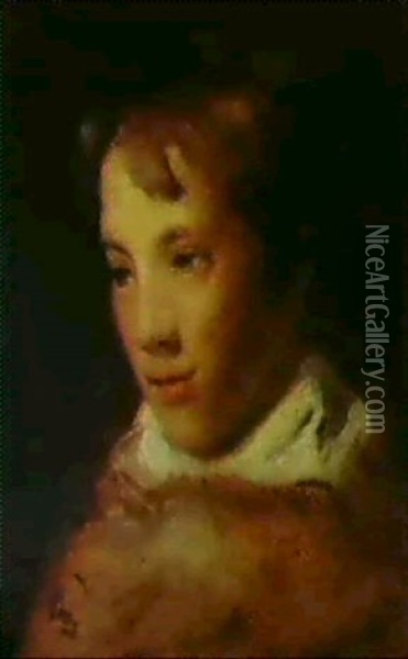 Portrait Of The Artist's Eldest Son, John Charles Oil Painting - John Constable