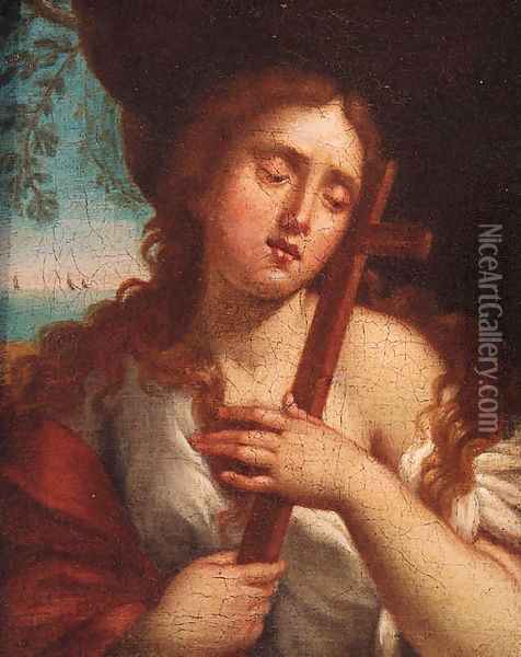 The Penitent Magdalen Oil Painting - Sebastiano Conca