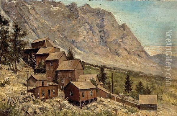 Jackson And Lake View Mills Oil Painting - C.L Dyer