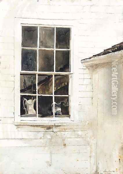 Pantry Window Oil Painting - Henriette Wyeth