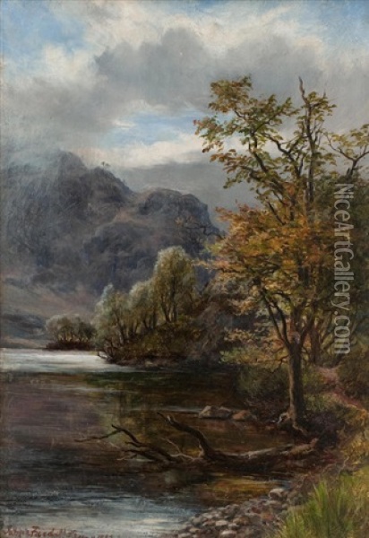 Edge Of The Loch Oil Painting - James Faed the Younger