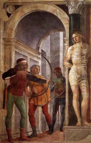 St Sebastian 2 Oil Painting - Vincenzo Foppa