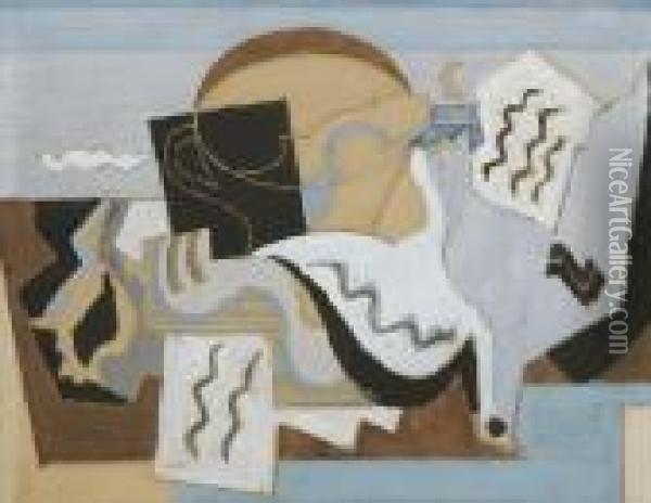 La Colombe Poignardee Oil Painting - Louis Marcoussis