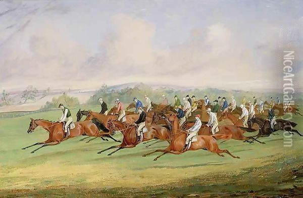 The Start of the Derby Oil Painting - Henry Thomas Alken