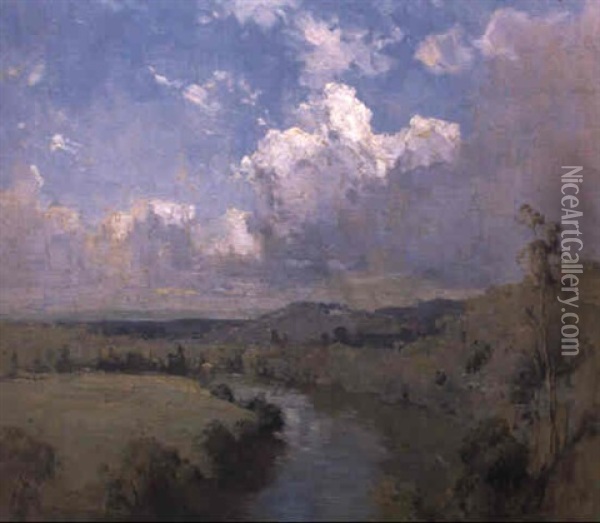 The Yarra River Oil Painting - Theodore Penleigh Boyd