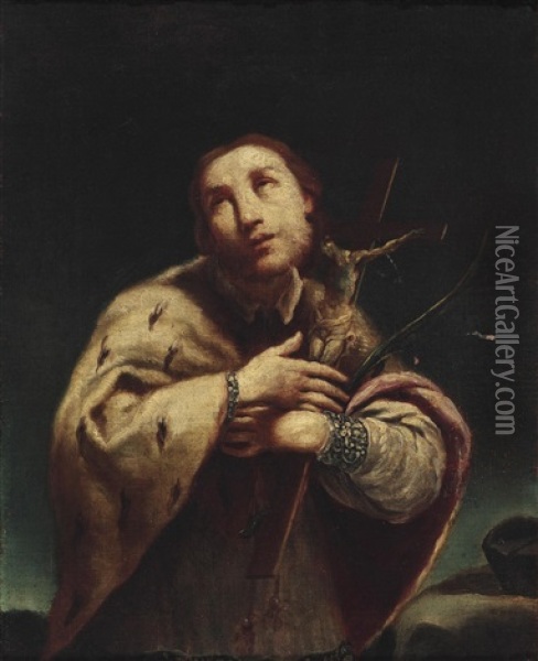 Der Heilige Johannes Nepomuk Oil Painting - Luigi Crespi