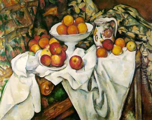 Apples And Oranges Oil Painting - Paul Cezanne