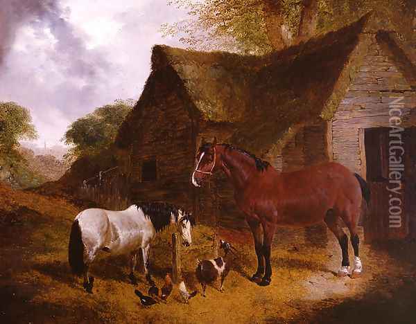 Farmyard 3 Oil Painting - John Frederick Herring Snr
