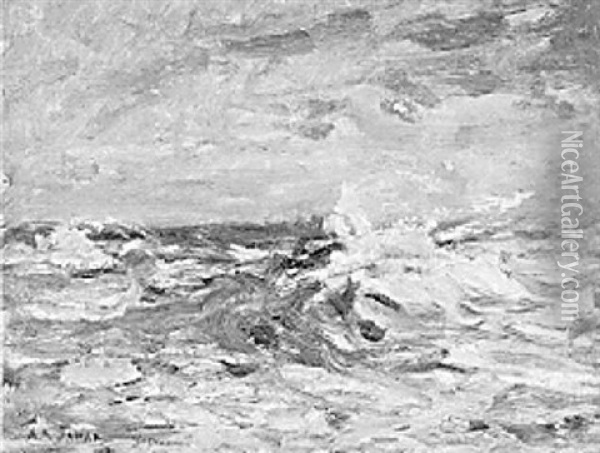 L'ocean Oil Painting - Armand Gustave Gerard Jamar