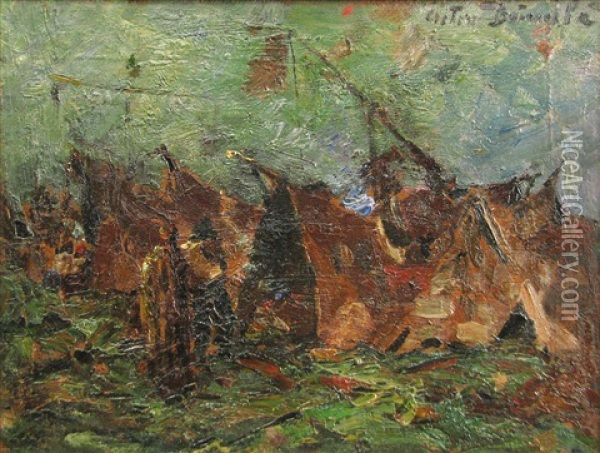The Gipsy Camp Oil Painting - Octav Bancila