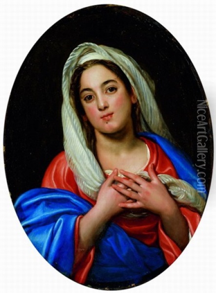 Jungfrau Maria Oil Painting - Joseph Benoit Suvee