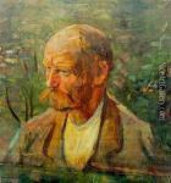 Ogrodnik Oil Painting - Apoloniusz Kedzierski