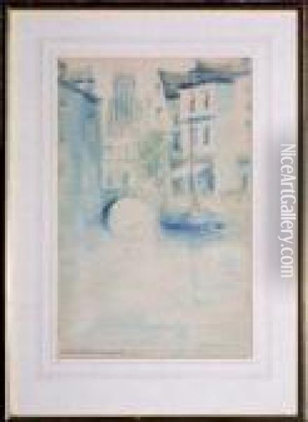 In Old Bruges Oil Painting - Victor Noble Rainbird