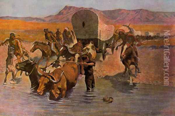 The Emigrants Oil Painting - Frederic Remington