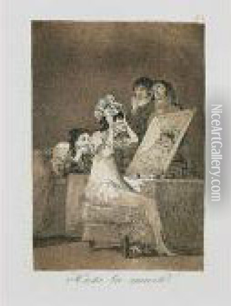 Los Caprichos Oil Painting - Francisco De Goya y Lucientes