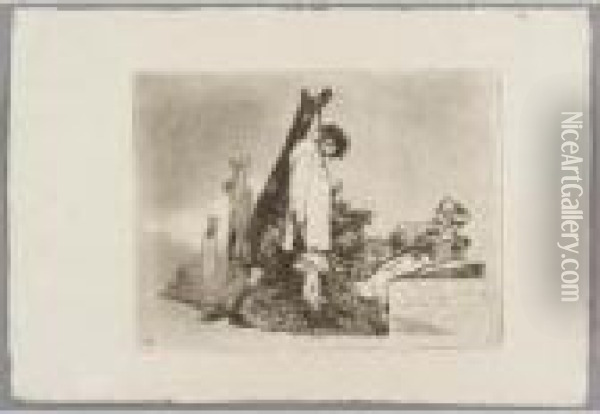 Lot 34 Oil Painting - Francisco De Goya y Lucientes