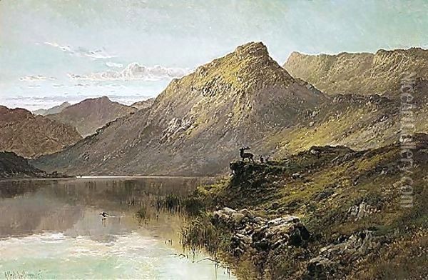 In The Wilds O' Aberdeen Oil Painting - Alfred de Breanski