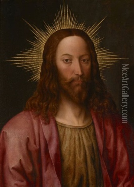 Le Christ Et La Vierge (pair) Oil Painting - Antoon Claeissens