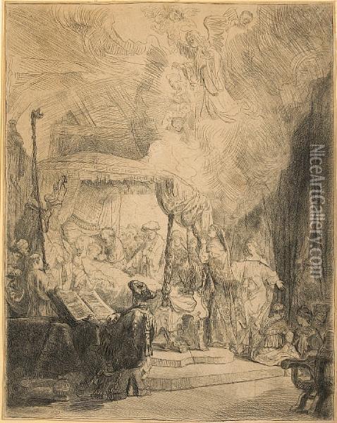 Death Of The Virgin Oil Painting - Rembrandt Van Rijn