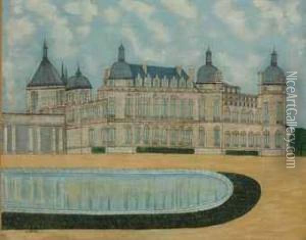 Le Chateau De Saint-germain Oil Painting - Louis Vivin