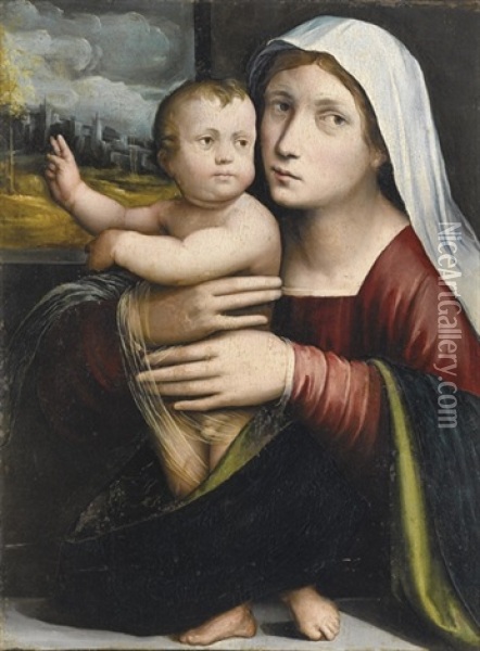 Madonna Con Bambino Oil Painting - Giacomo Francia