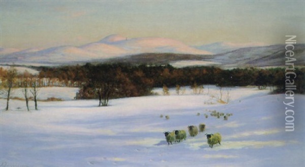 Ben Rhines, Easter Ross Oil Painting - Joseph Farquharson