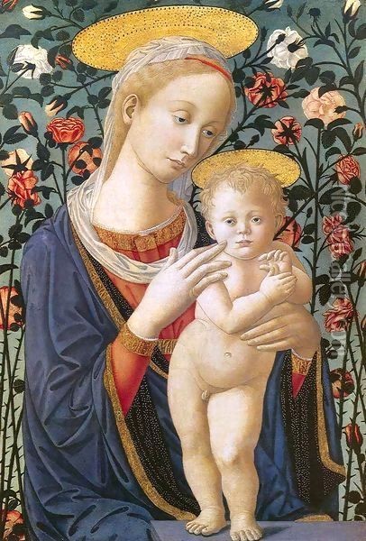 Madonna and Child 7 Oil Painting - Fra Filippo Lippi