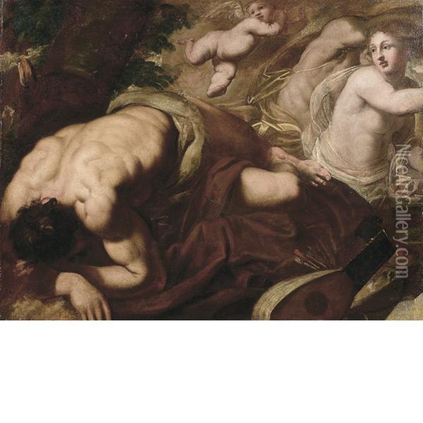 Allegoria Oil Painting - Pietro Liberi
