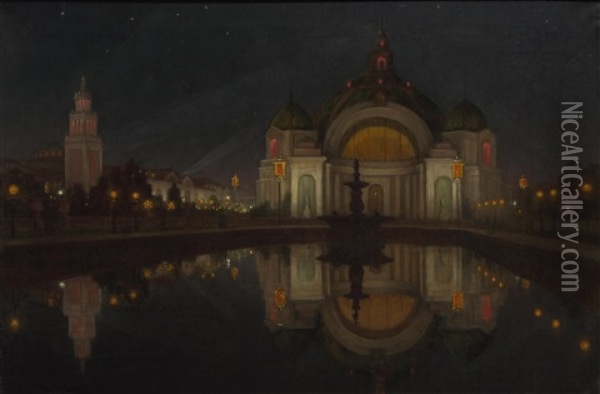 Panama Pacific International Exposition, Festival Hall Oil Painting - William Barr