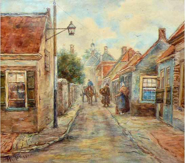 Ruelle Animee Oil Painting - Willem Jorissen